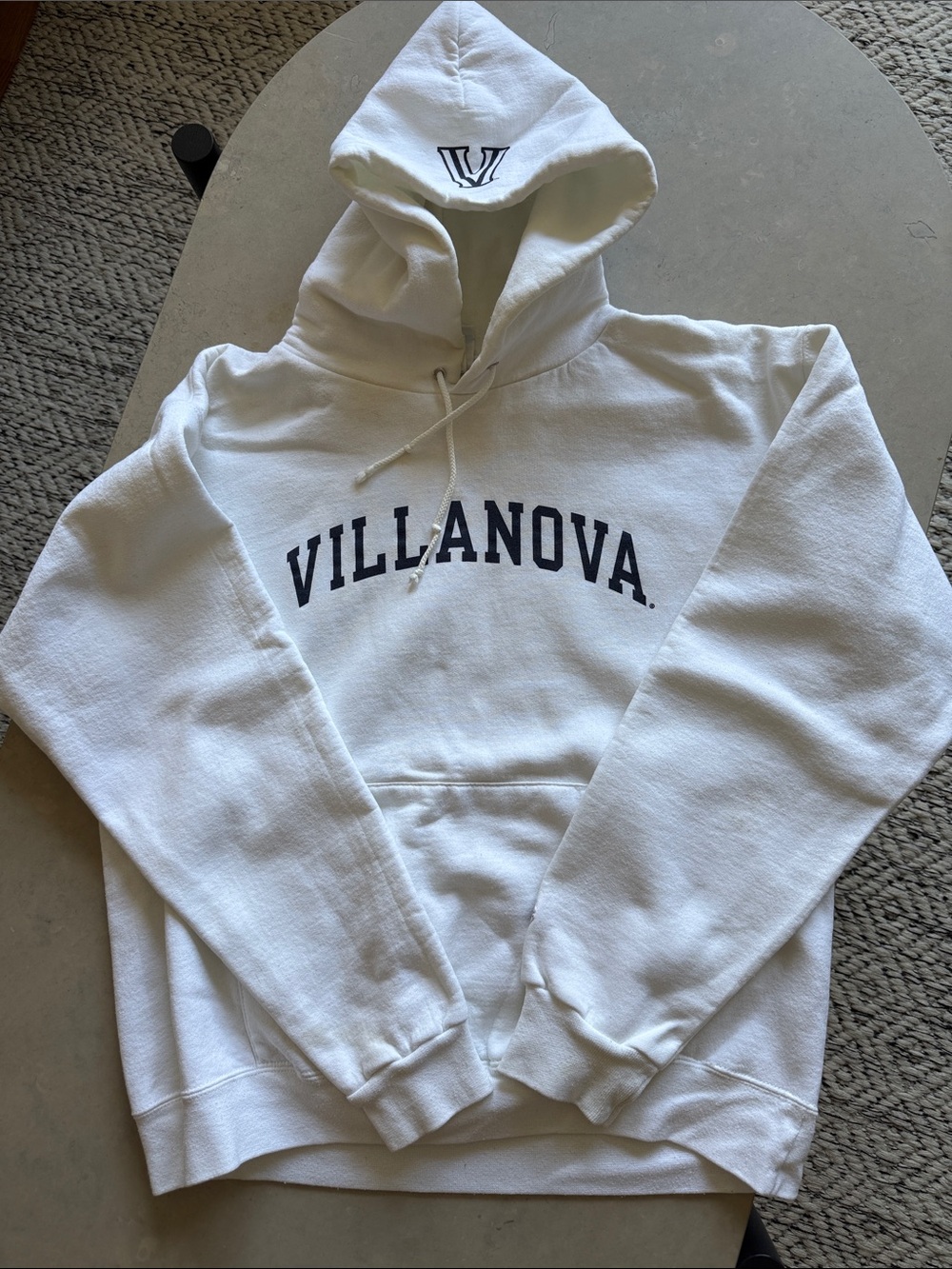 Villanova Champion White Hooded Sweatshirt